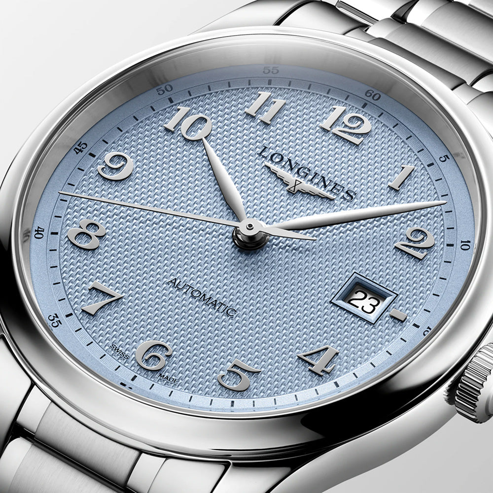 Longines Master Collection 41mm Light Blue Dial Automatic Watch L2.950.4.99.6