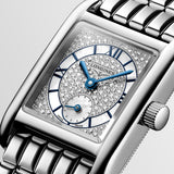 Longines Mini DolceVita Snow-set MOP Dial Diamond Ladies Quartz Watch L5.200.4.87.6