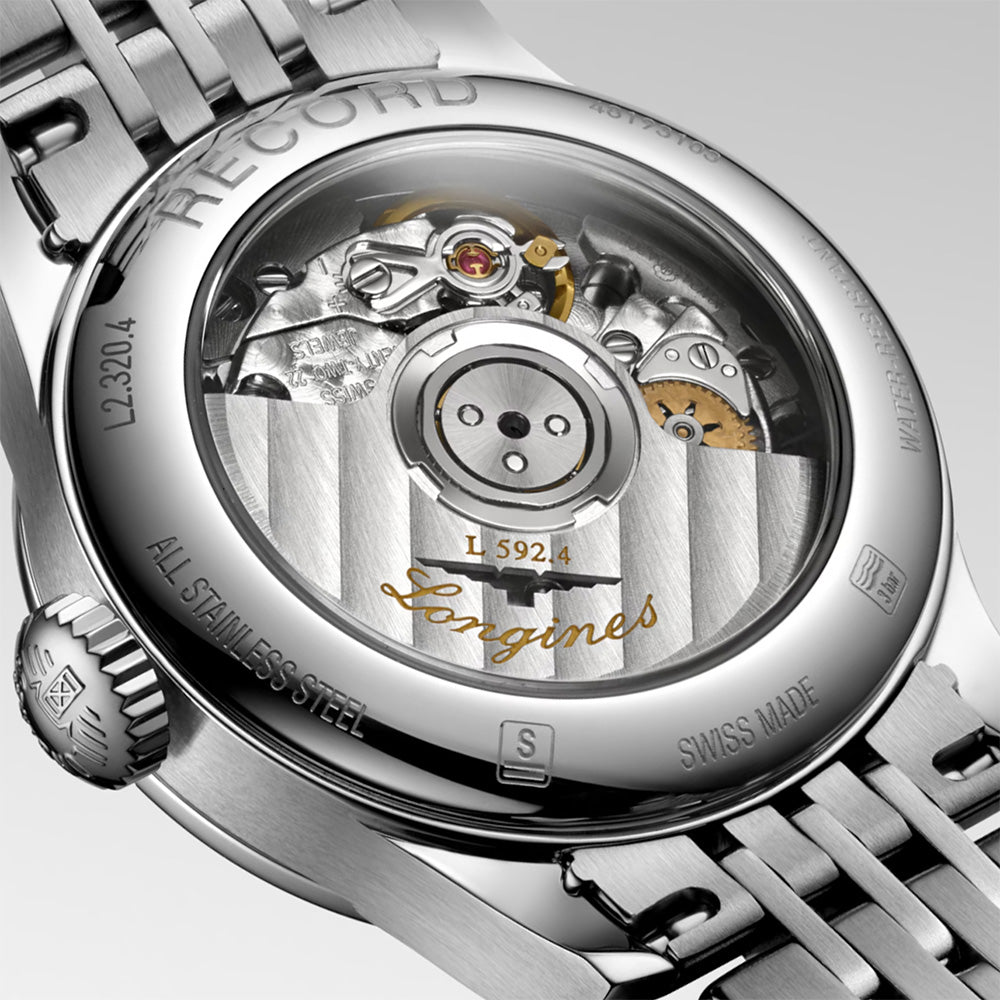 Longines Record Collection 26mm MOP Diamond Dot Dial Automatic Ladies Watch L23204876
