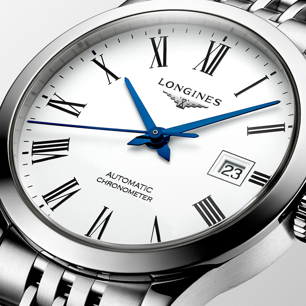 Longines Record Collection 30mm White Dial Automatic Ladies Watch L23214116