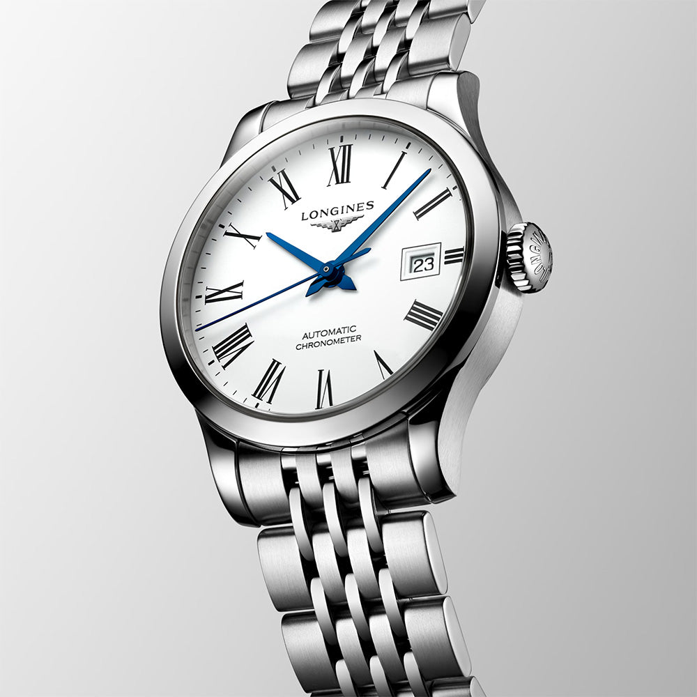 Longines Record Collection 30mm White Dial Automatic Ladies Watch L23214116