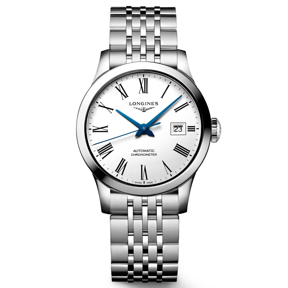Longines Record Collection 30mm White Dial Automatic Ladies Watch L23214116