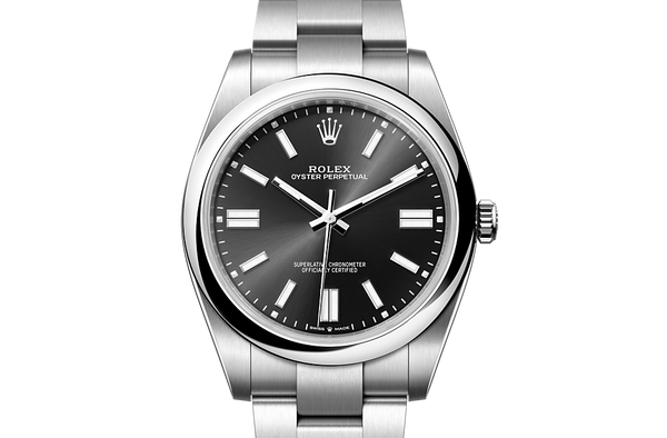 rolex m124300-0002 watch model page front facing image