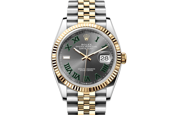 rolex m126233-0035 watch model page front facing image