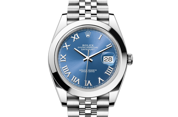 rolex m126300-0018 watch model page front facing image