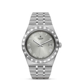 tudor royal 38mm silver dial watch