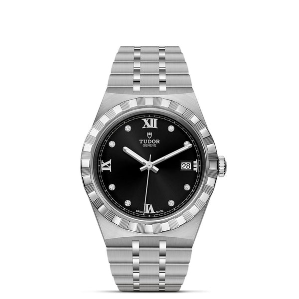 tudor royal 38mm black dial watch