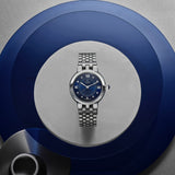 TUDOR Clair de Rose 30mm Blue Diamond Set Dial Ladies Watch M35500-0010