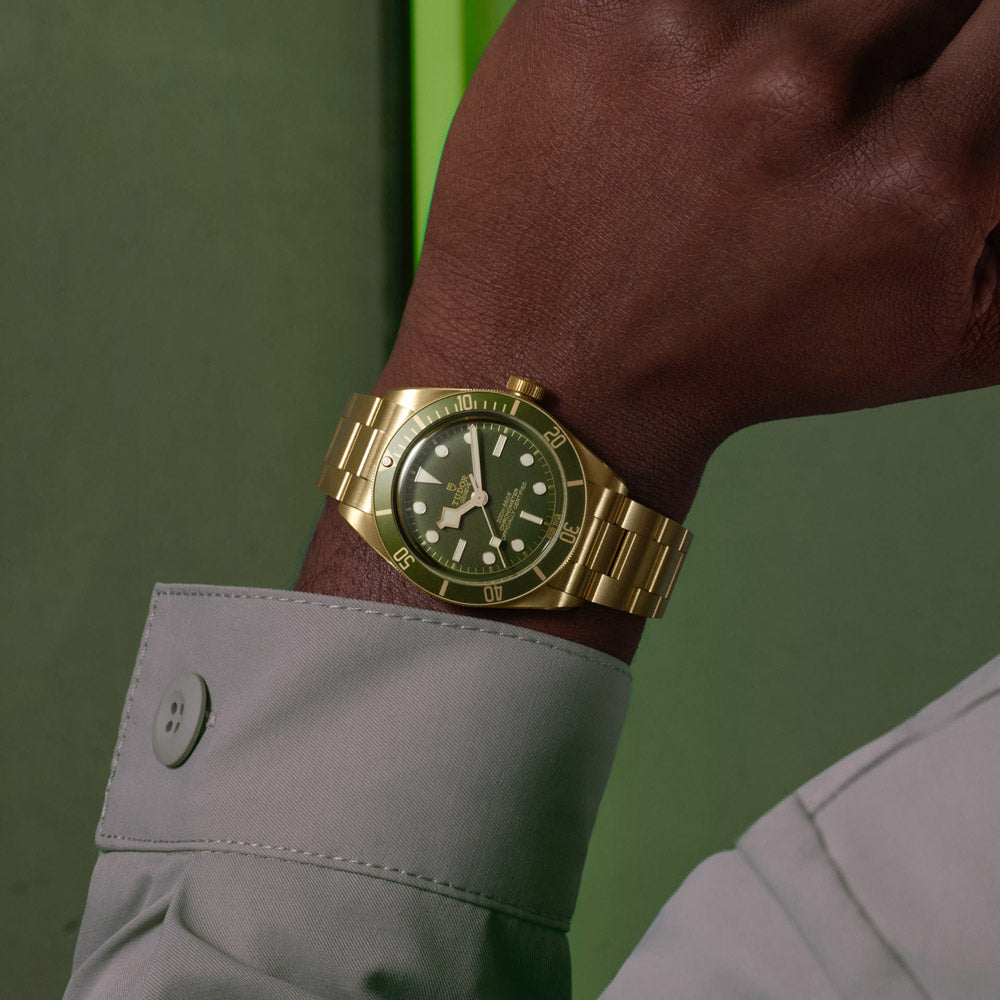 TUDOR Black Bay 58 18ct Gold 39mm Green Dial Watch M79018V-0006