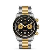 tudor black bay chrono s&g 41mm black dial steel & gold gents watch