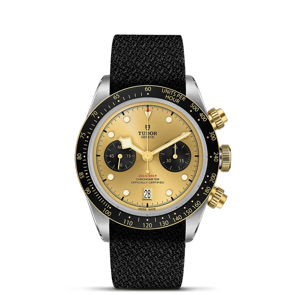TUDOR Black Bay Chrono S&G 41mm Gold Dial Steel & Gold Gents Watch M79363N-0006