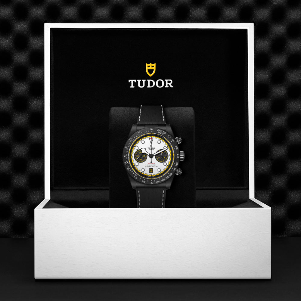 TUDOR Black Bay Chrono Carbon 26 White Dial 42mm Gents Watch M79377KN-0003
