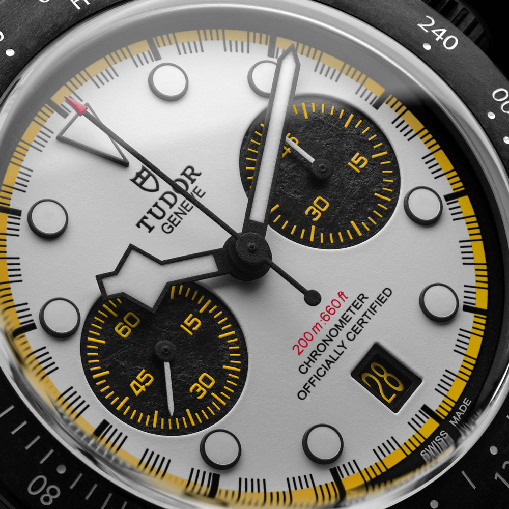 TUDOR Black Bay Chrono Carbon 26 White Dial 42mm Gents Watch M79377KN-0003
