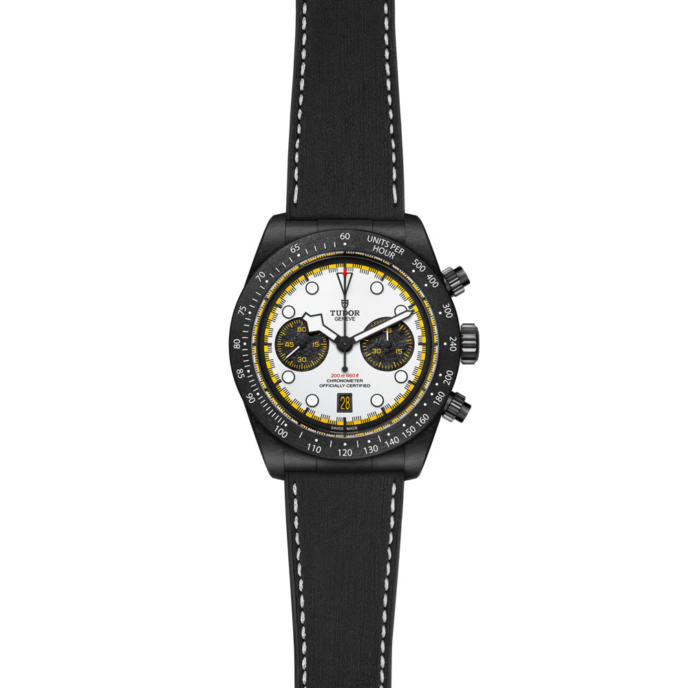TUDOR Black Bay Chrono Carbon 26 White Dial 42mm Gents Watch M79377KN-0003