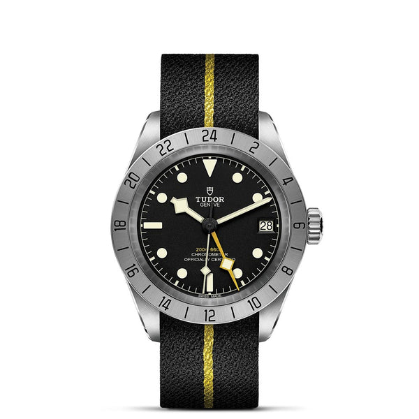 tudor black bay pro gmt 39mm black dial watch
