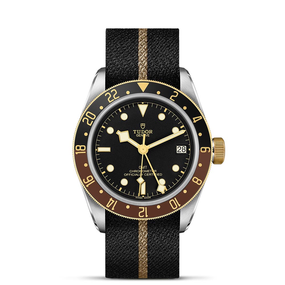 TUDOR Black Bay GMT S&G 41mm Black Dial Steel & Gold Gents Watch M79833MN-0004