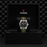 tudor ranger 39mm black dial watch in presentation box