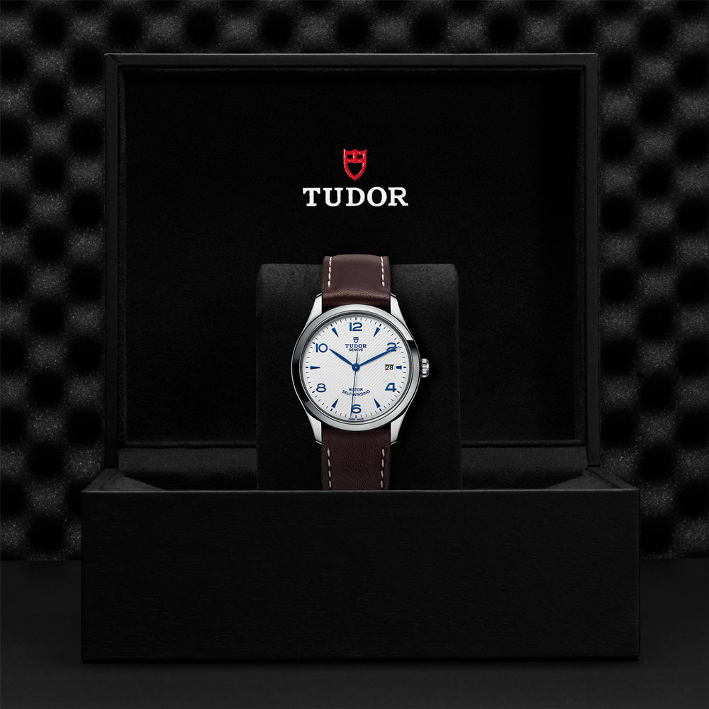 TUDOR 1926 39mm Opaline and Blue Dial Watch M91550-0010