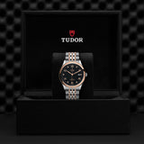 TUDOR 1926 39mm Black Diamond Set Dial Steel & Gold Watch M91551-0004