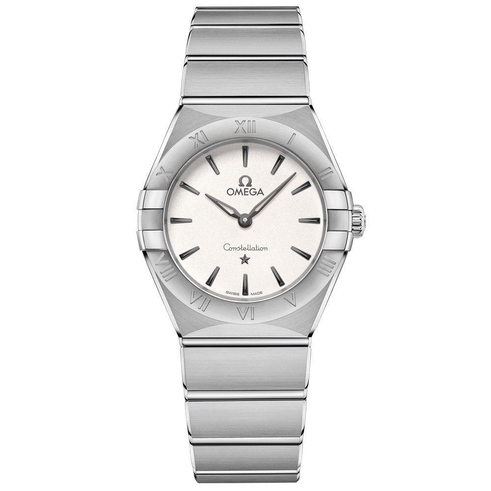 OMEGA Constellation 28mm Silver Dial Ladies Quartz Watch 13110286002001