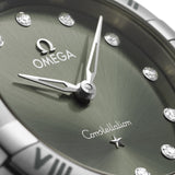 OMEGA Constellation 28mm Green Dial Diamond Ladies Quartz Watch 13110286060001