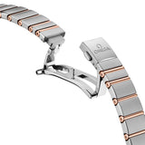 OMEGA Constellation 25mm MOP Dial 18ct Rose Gold & Steel Diamond Ladies Quartz Watch 13125256055001