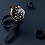 OMEGA Seamaster Diver 300M 42mm Black Dial 18ct Rose Gold & Steel Automatic Gents Watch 21022422001002