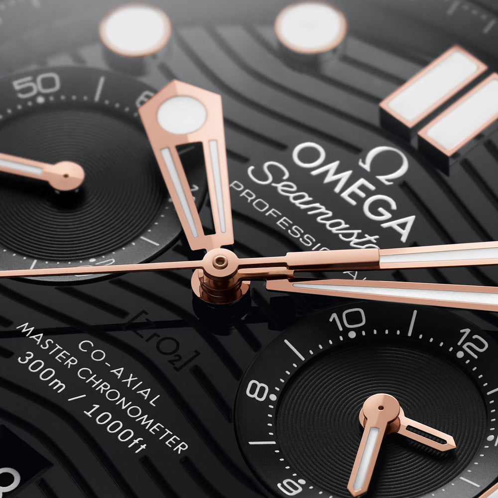 OMEGA Seamaster Diver 300M 44mm Black Dial 18ct Rose Gold & Steel Automatic Gents Watch 21022445101001