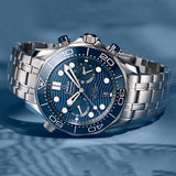 OMEGA Seamaster Diver 300M 44mm Blue Dial Automatic Chronograph Gents Watch 21030445103001