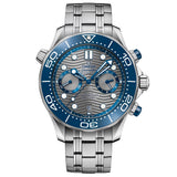 OMEGA Seamaster Diver 300M 44mm Grey Dial Automatic Chronograph Gents Watch 21030445106001