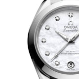 OMEGA Seamaster Aqua Terra 150M 30mm MOP Diamond Index Dial Automatic Ladies Watch 22010302055001