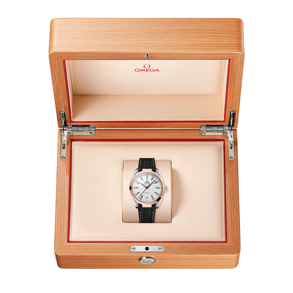 OMEGA Seamaster Aqua Terra 41mm Silver Dial 18ct Rose Gold & Steel Automatic Gents Watch 22022412102001