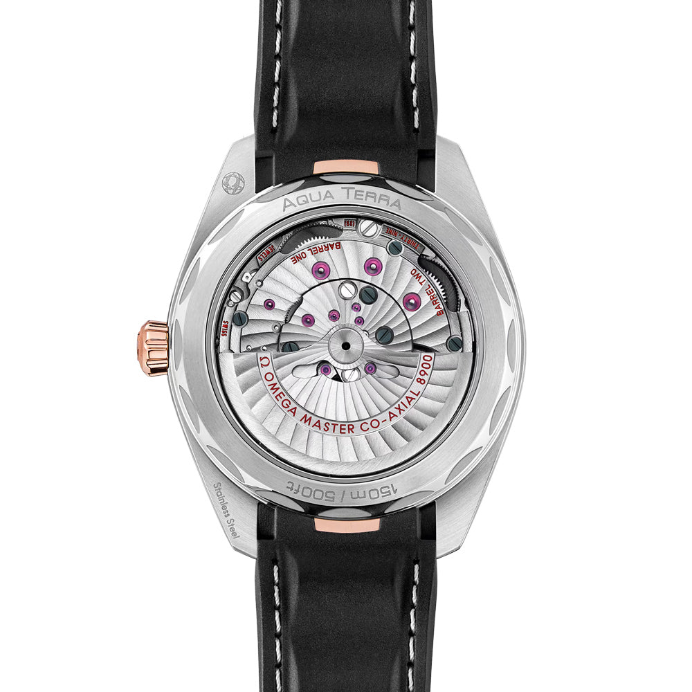 OMEGA Seamaster Aqua Terra 41mm Silver Dial 18ct Rose Gold & Steel Automatic Gents Watch 22022412102001