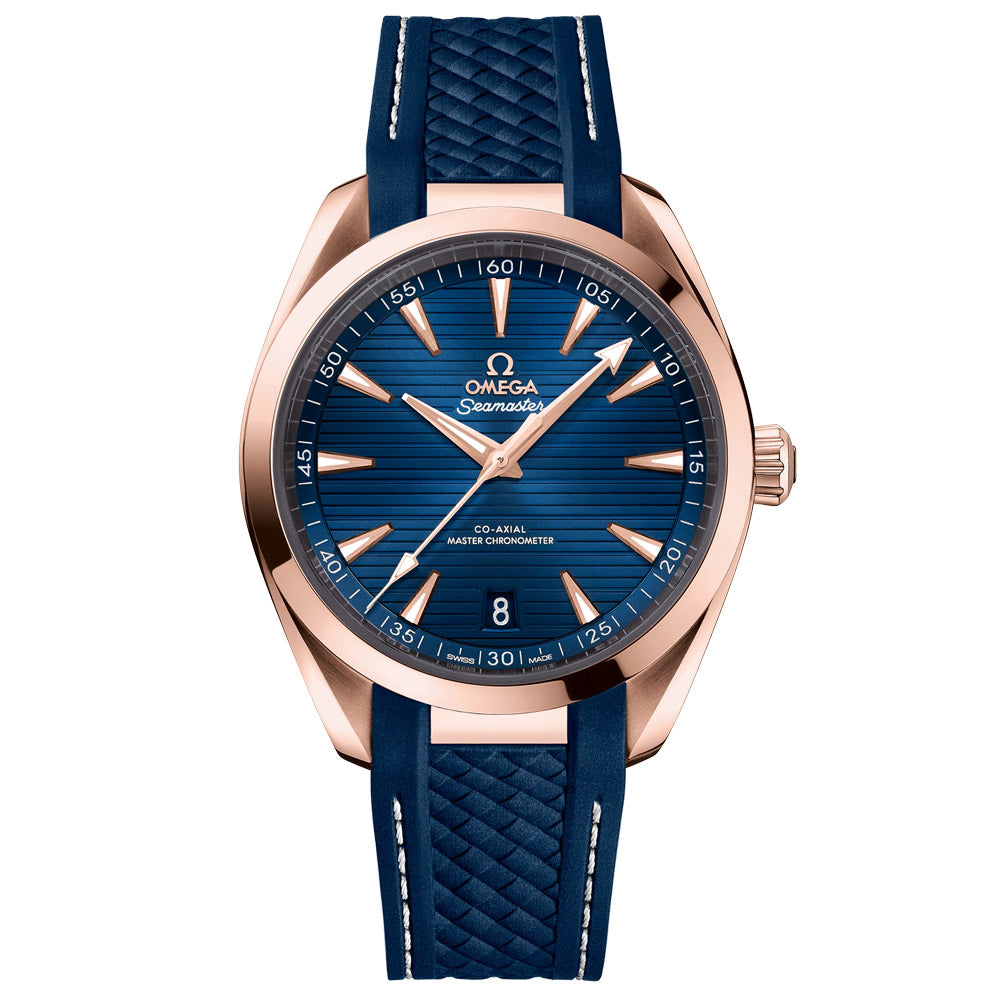 OMEGA Seamaster Aqua Terra 41mm Blue Dial 18ct Rose Gold Gents Automatic Watch 22052412103001