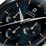 OMEGA Speedmaster Chronograph 39.7mm Blue Grey Dial Manual Winding Watch 31032405006001