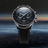OMEGA Speedmaster Chronograph 39.7mm Blue Grey Dial Manual Winding Watch 31032405006001