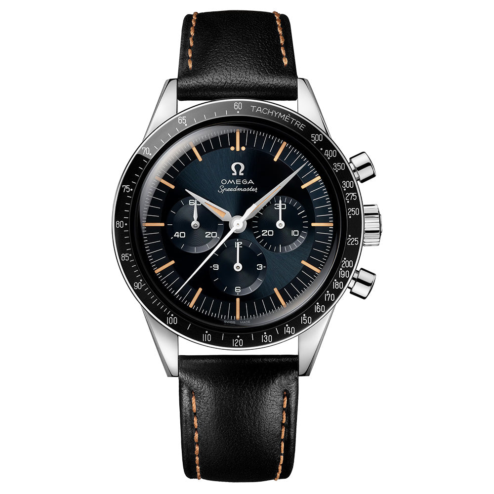 OMEGA Speedmaster Chronograph 39.7mm Blue Grey Dial Manual Winding Watch 31032405006001