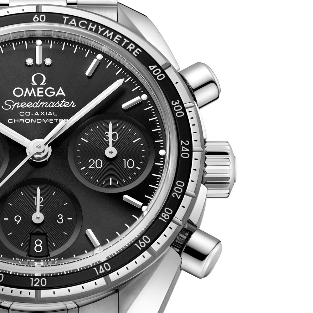 OMEGA Speedmaster 38 Chronograph 38mm Black Dial Automatic Watch 32430385001001
