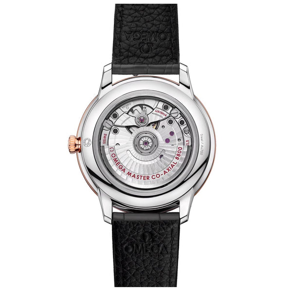 omega de ville prestige co-axial master chronometer 40mm grey dial watch back image