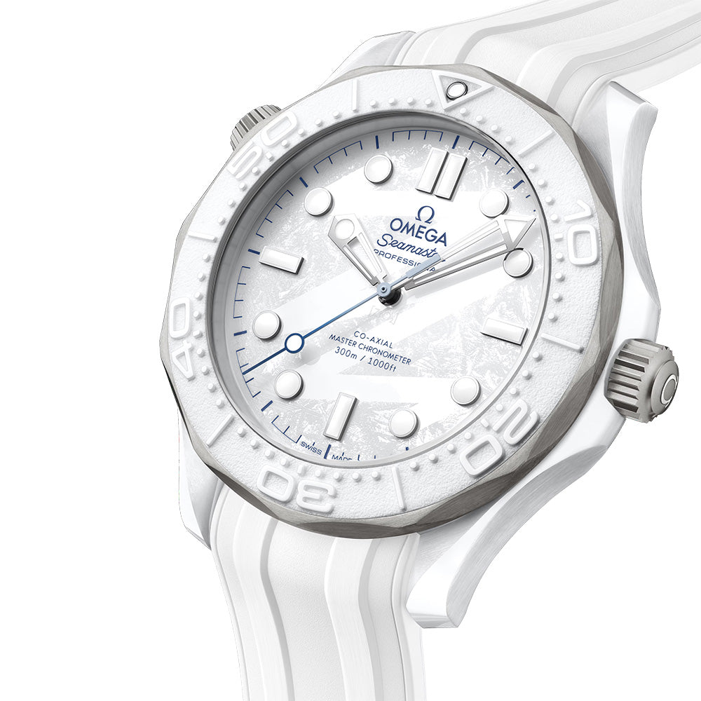 OMEGA Seamaster Diver 300M 43.5mm White Dial Ceramic & Titanium Automatic Gents Watch 52292442004001