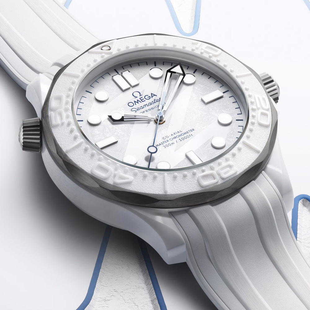OMEGA Seamaster Diver 300M 43.5mm White Dial Ceramic & Titanium Automatic Gents Watch 52292442004001