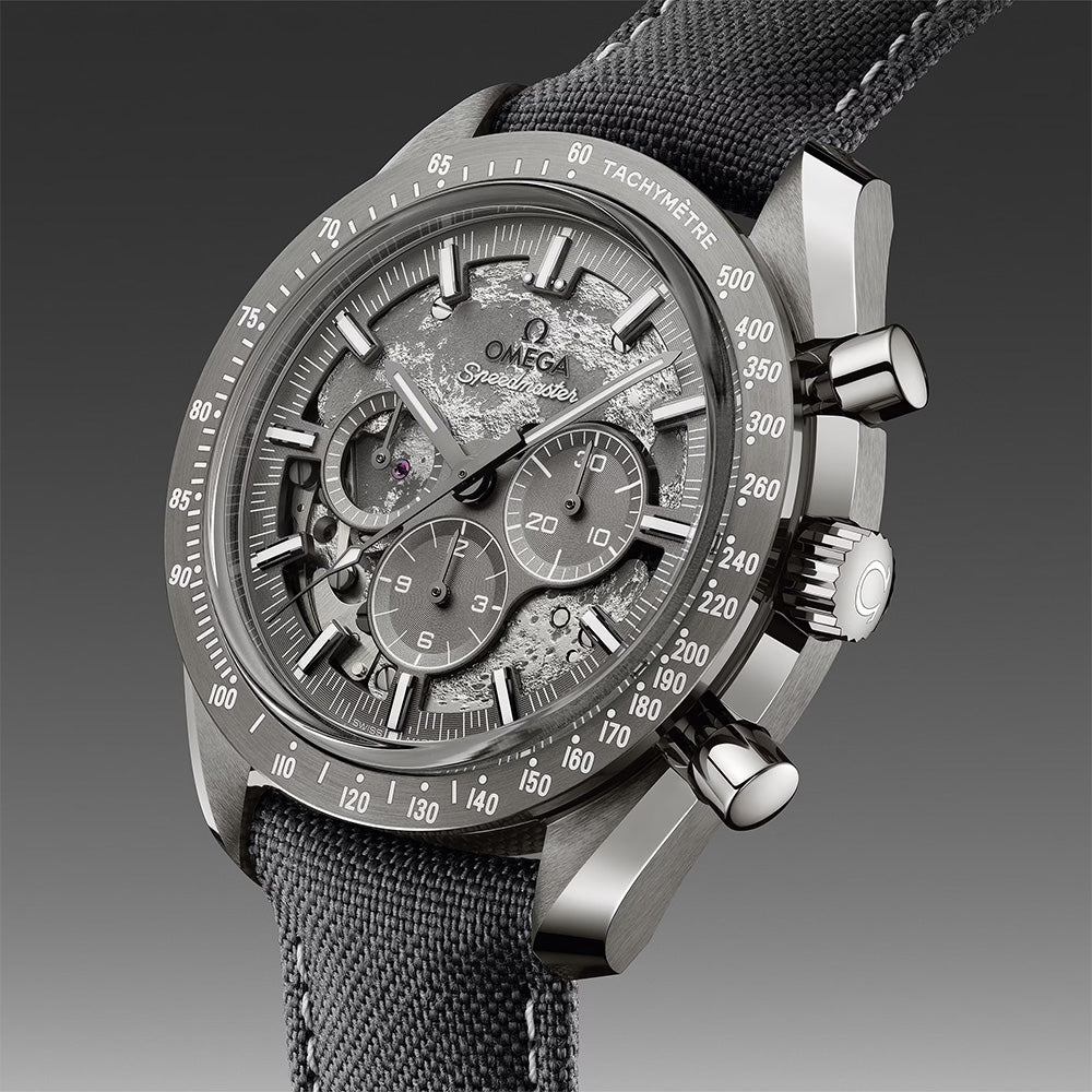 OMEGA Speedmaster Grey Side of The Moon Chronograph 44.25mm Grey Ceramic Manual Wound Gents Watch 31092445006001