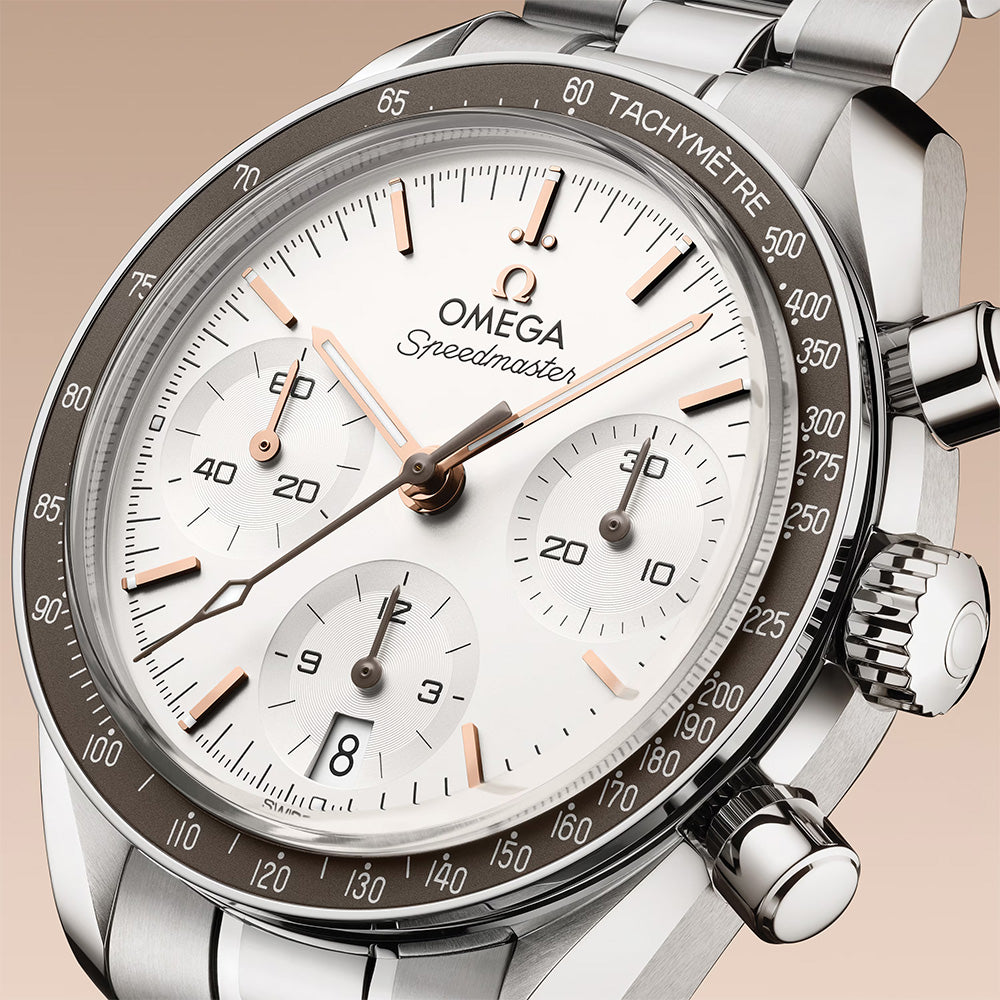 OMEGA Speedmaster 38 Chronograph 38mm Black Dial Automatic Watch 32430385002003