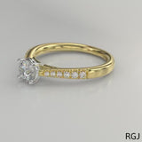 The Skye Classic 18ct Yellow Gold 0.30ct Round Brilliant Cut Diamond Solitaire Engagement
