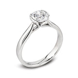 The Dahlia Platinum 0.80ct Round Brilliant Cut Diamond Solitaire Engagement Ring