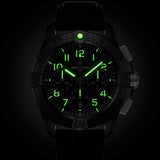 breitling avenger b01 chronograph 44mm night mission black dial black ceramic automatic gents watch in the dark image