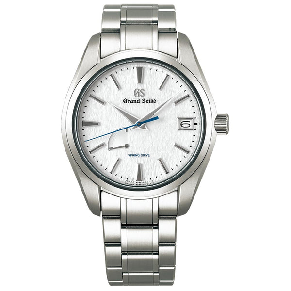 grand seiko heritage collection spring drive snowflake 41mm white dial titanium gents watch