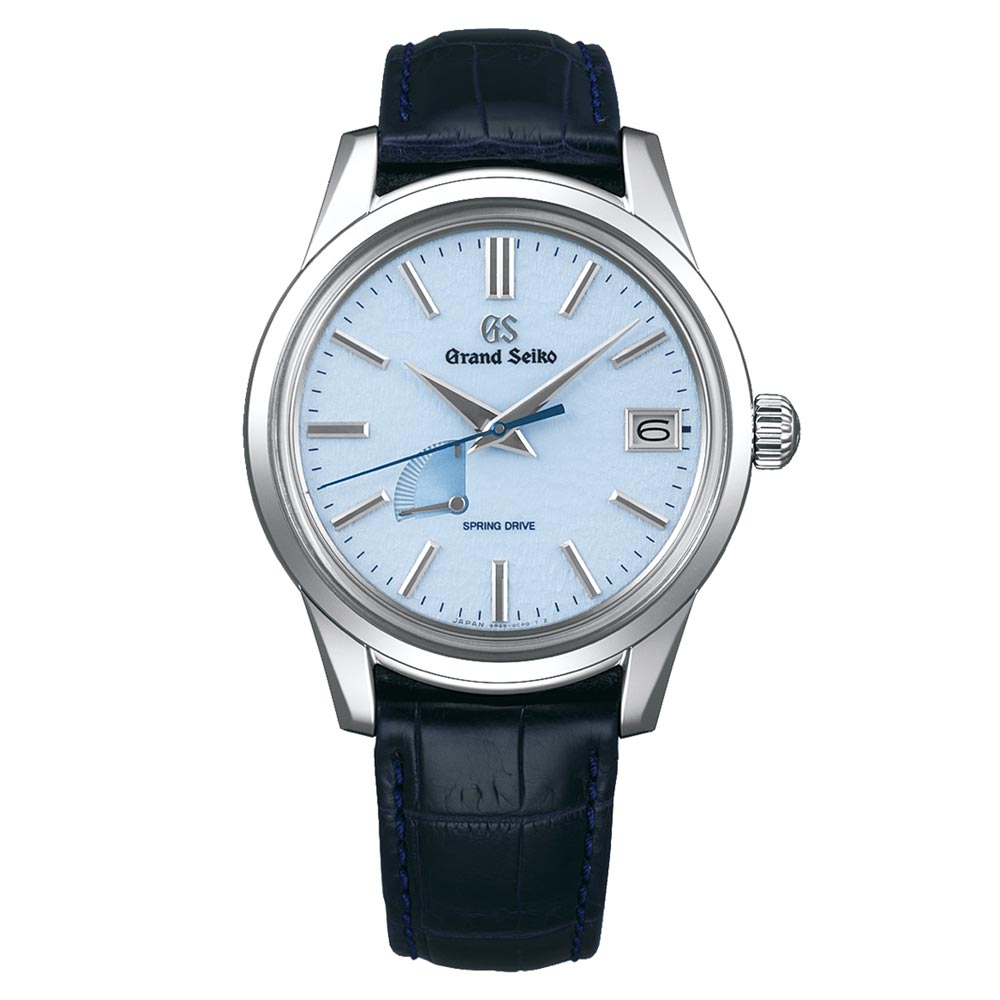 Grand Seiko Elegance Collection Spring Drive Skyflake 40mm Blue Dial Gents Watch SBGA407G