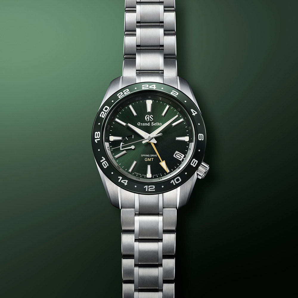 Grand Seiko Sports Collection Spring Drive GMT 44.5mm Green Dial Gents Watch SBGE257G