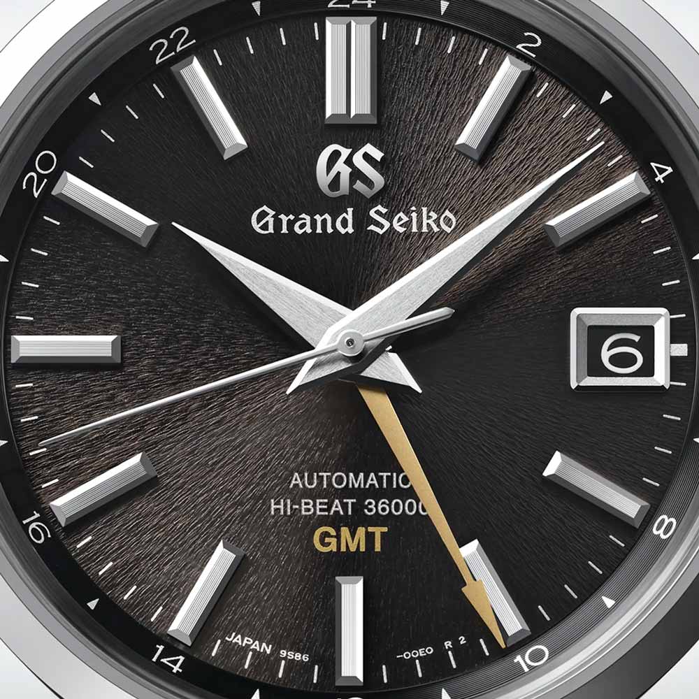Grand Seiko Heritage Collection Dusk Mount Iwate Hi-Beat GMT 40mm Black Dial Gents Automatic Watch SBGJ265G